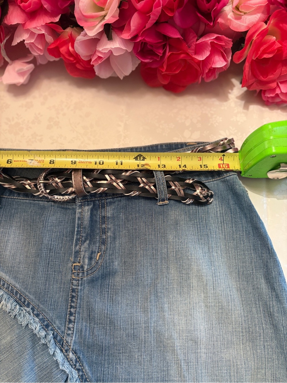 Y2K L.E.I. Juniors Size 7 Low Rise Denim Mini Skirt - Picture 9 of 10